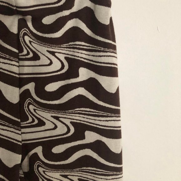 Simons brown and white patterned pants - Picture 3 of 5